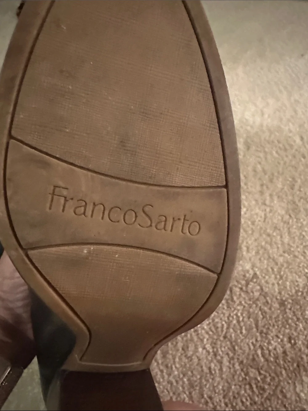 Franco Sarto Black Over-the-Knee Leather Boots